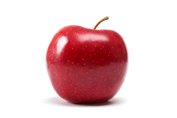 Manzana roja aislada sobre fondo blanco . —  Fotos de Stock