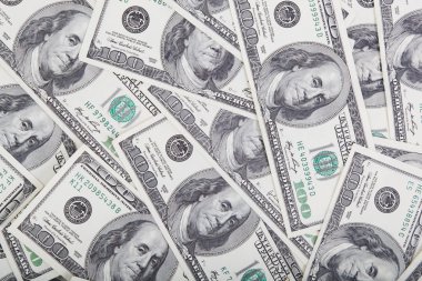 Paralı arka plan Amerikan 100 dolarlık banknotlar