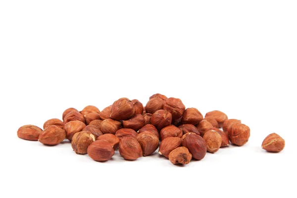 Hazelnuts isolated on the white background — Stock Photo, Image