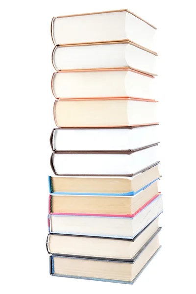 A stack of books on a white background. — Stock Photo, Image