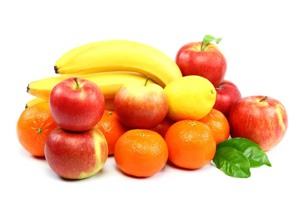 Fresh citrus fruits isolated on a white background. — Stock Photo, Image