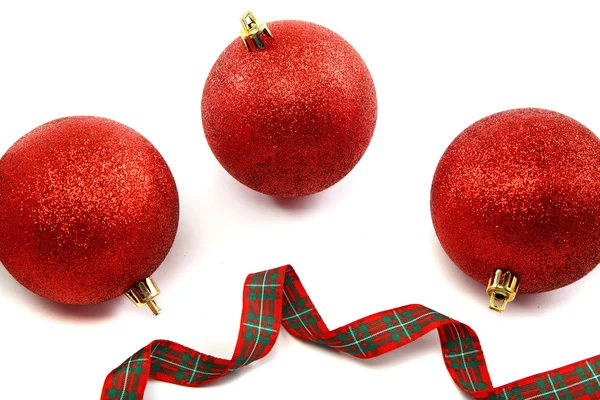 Christmas balls isolated on white background. — Stock Photo, Image