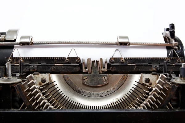 Old typewriter with a sheet of paper — Stock Photo, Image