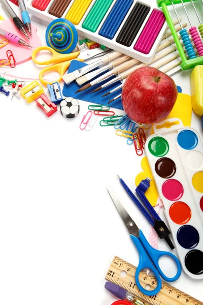 ofis ve öğrenci aksesuarları. geri okul kavramı.