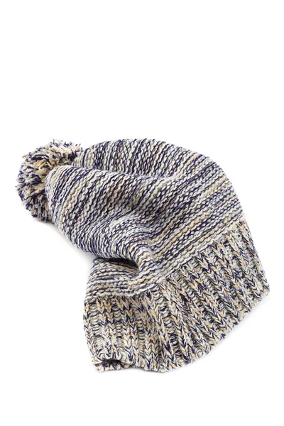 추운 겨울 의류-체크 무늬 모자 또는 모자. — 스톡 사진