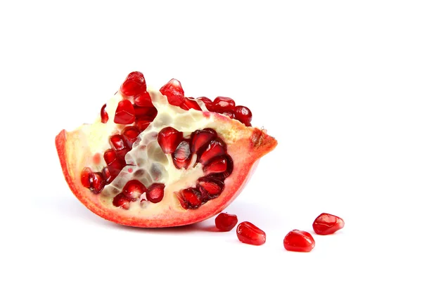 Melograno frutta isolata su sfondo bianco. — Foto Stock