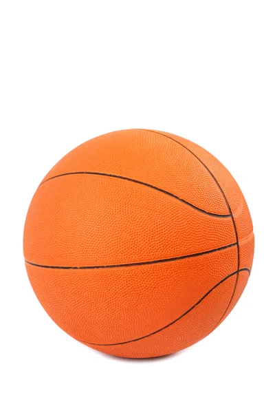 Pallone da basket su sfondo bianco. — Foto Stock