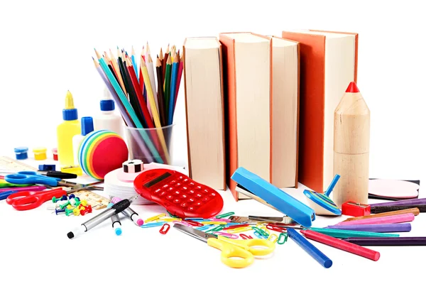 Materiale scolastico e per ufficio. Ritorno a scuola . — Foto Stock