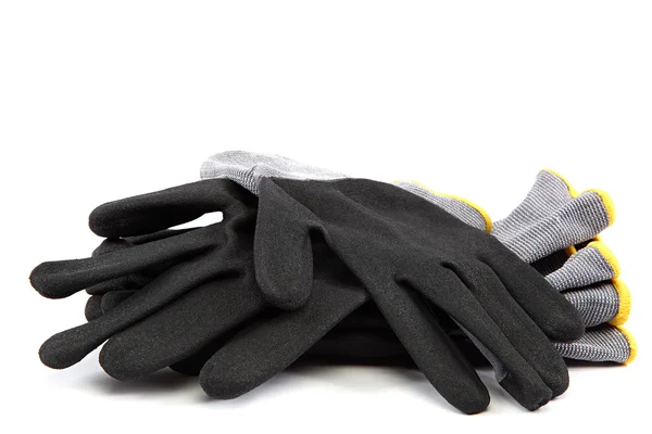 Pracovní rukavice na bílém pozadí. — Stock fotografie
