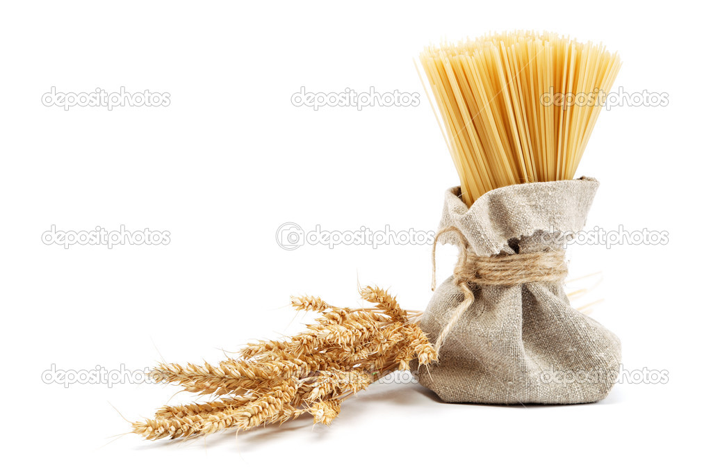 Spaghetti with wheat ears.