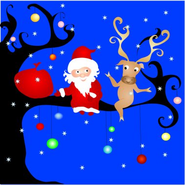 Noel ağacı üzerinde