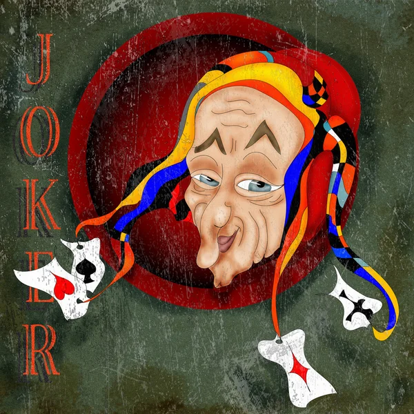 Joker mascota — Foto de Stock