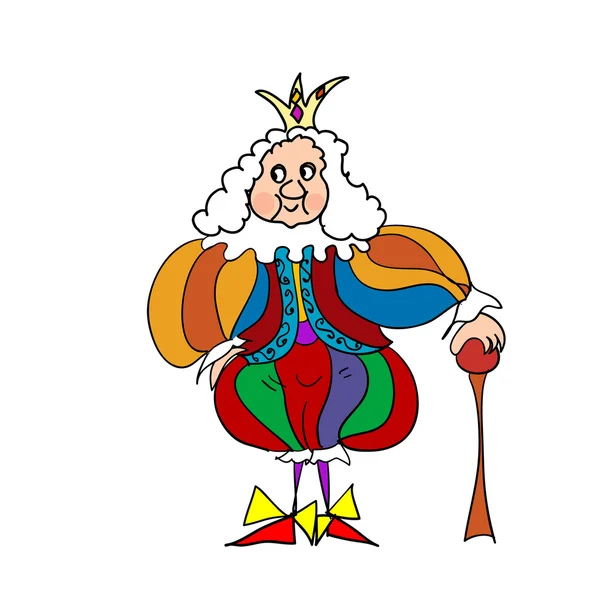 Caricature du roi — Image vectorielle