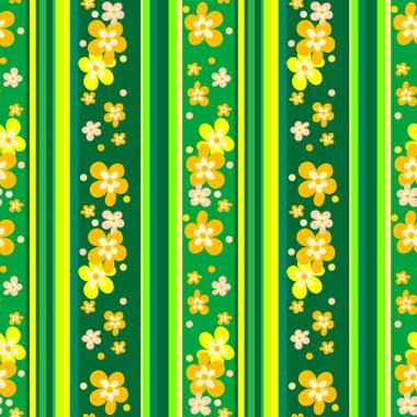 yeşil çiçek desenli.