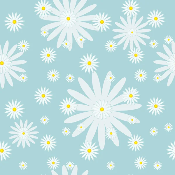 Daisy modello senza cuciture — Vettoriale Stock