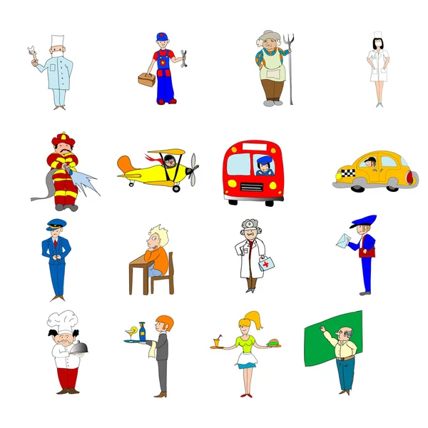 Professions set — Stock Vector