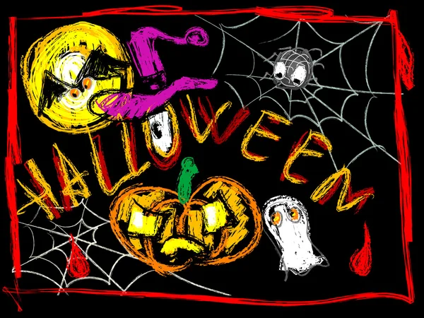 Cartaz de Halloween — Fotografia de Stock