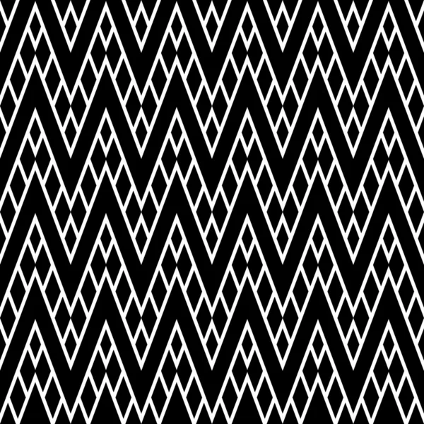 Modèle sans couture noir et blanc — Image vectorielle