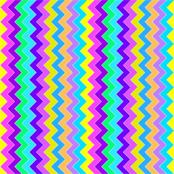 Zigzag colorful seamless pattern — Stock Vector