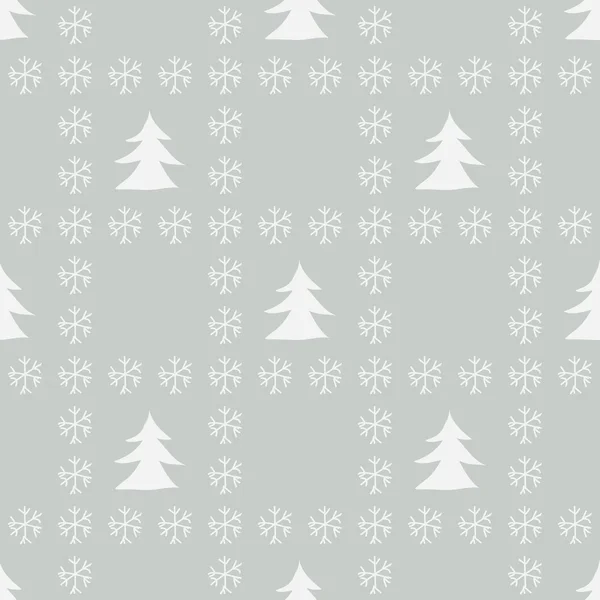 크리스마스 빈티지 원활한 패턴 — 스톡 벡터
