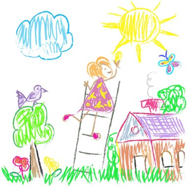 çocukların renkli dünya