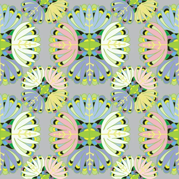 Chrysanthème floral motif sans couture — Image vectorielle