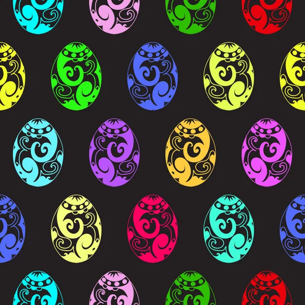 Colorful Eggs Easter seamless pattern — Stock Photo, Image