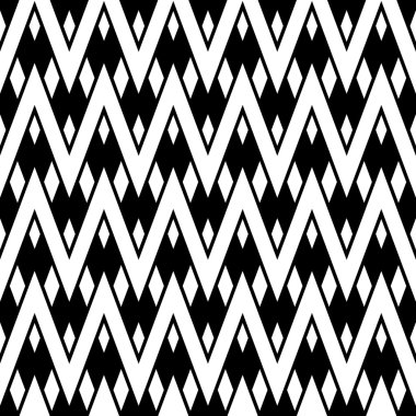 siyah-beyaz chevron seamless modeli