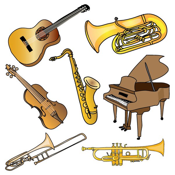Set of  Musical instruments