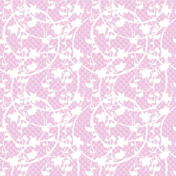 Dentelle florale motif vectoriel sans couture — Image vectorielle