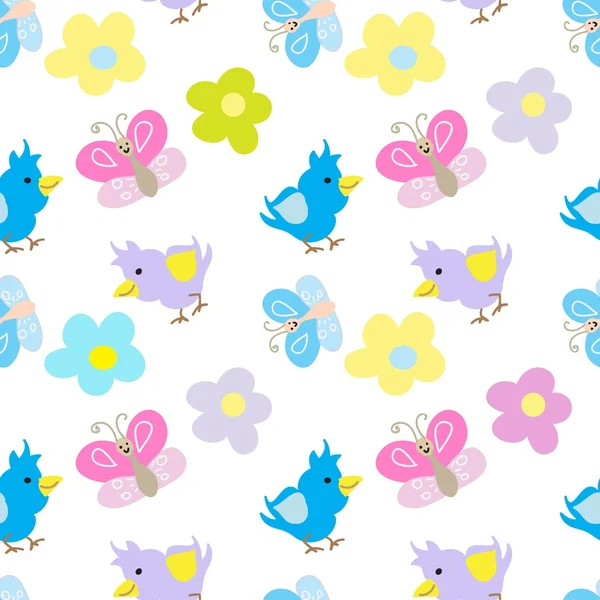 Easter Seamless Pattern — Stock Vector