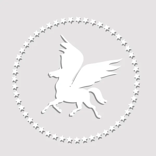Papel Pegasus — Vetor de Stock