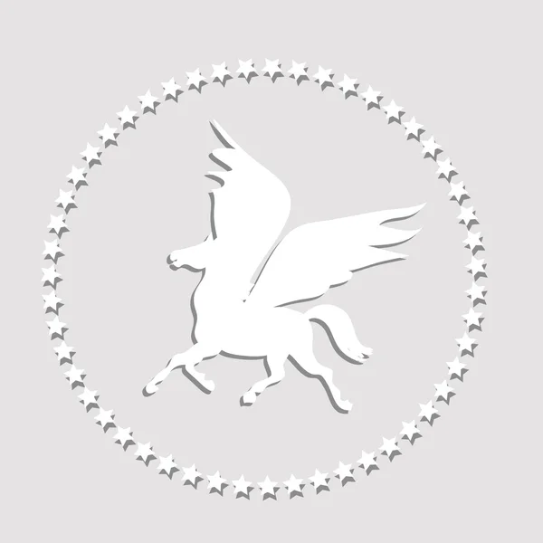 Papier pegasus — Stockvector