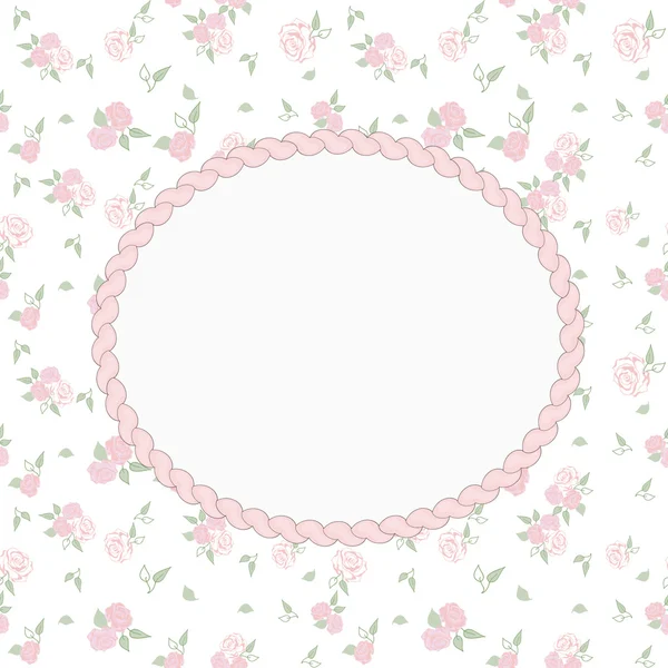 Roses pattern   Frame — Stock Photo, Image