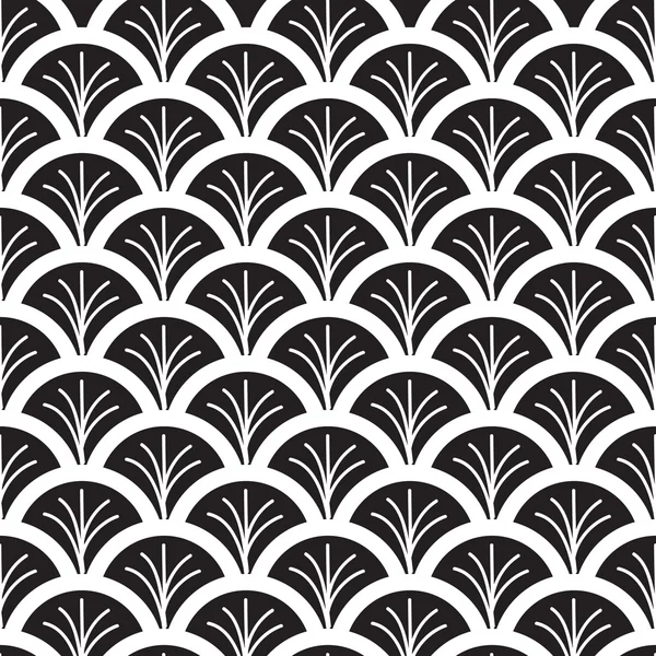 Abstraktes Schwarz-Weiß nahtloses Muster — Stockfoto