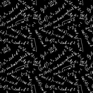 Matematik seamless modeli siyah beyaz