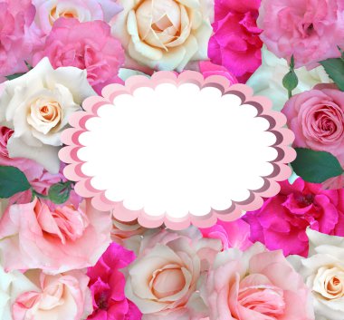 pembe Gül tebrik kartı