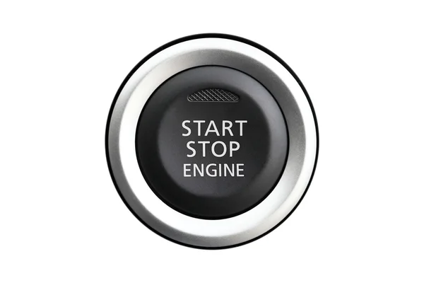 Car engine start-stop isolated on white background — Stock Photo, Image