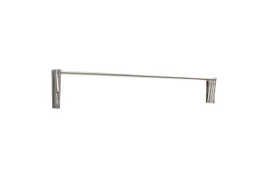 Beyaz arka plan üzerinde izole paslanmaz yıkama hattı