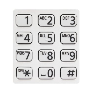 Beyaz arka plan üzerinde izole telefon defteri