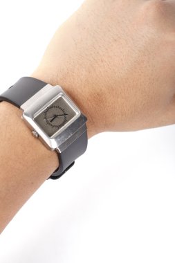 Beyaz arka plan üzerinde izole bilek Smart izle