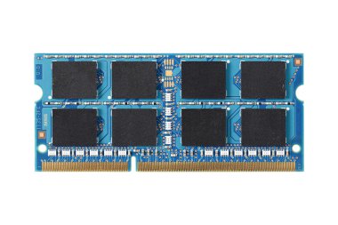 Beyaz arka plan üzerinde izole bilgisayar belleği