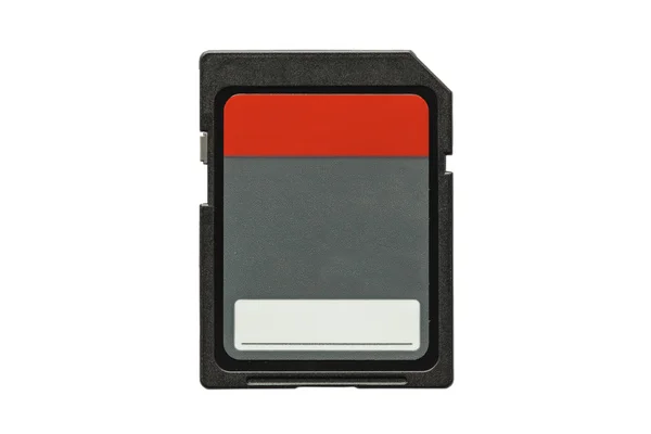 Black memory card — Stock Photo, Image
