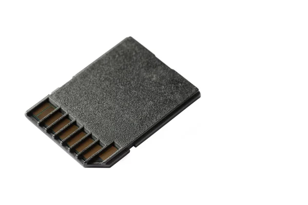 Black memory card — Stock Photo, Image