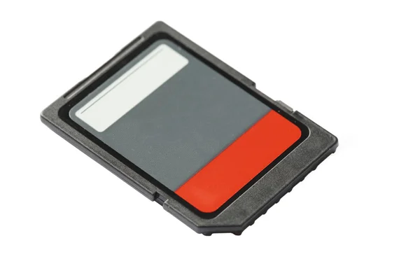 Black memory card — Stock Photo, Image