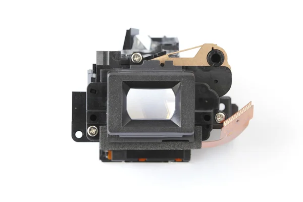 Partes del visor de cámara aisladas sobre fondo blanco — Foto de Stock