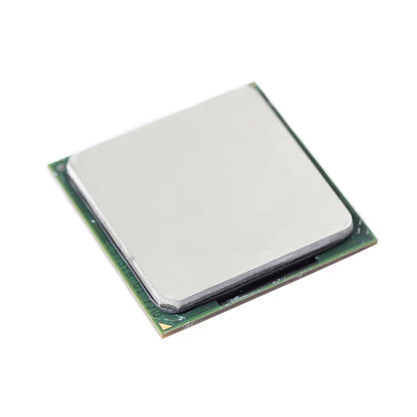 Used Central Processing Unit (CPU) isolated on white background — Stock Photo, Image