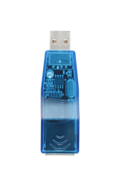 Porta di rete USB — Foto Stock
