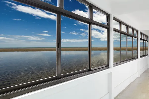 Moře z bočních oken — Stock fotografie