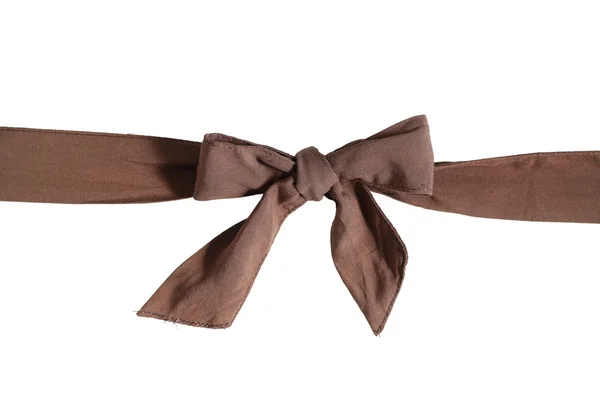 Cinturón de cinta marrón aislado sobre fondo blanco —  Fotos de Stock